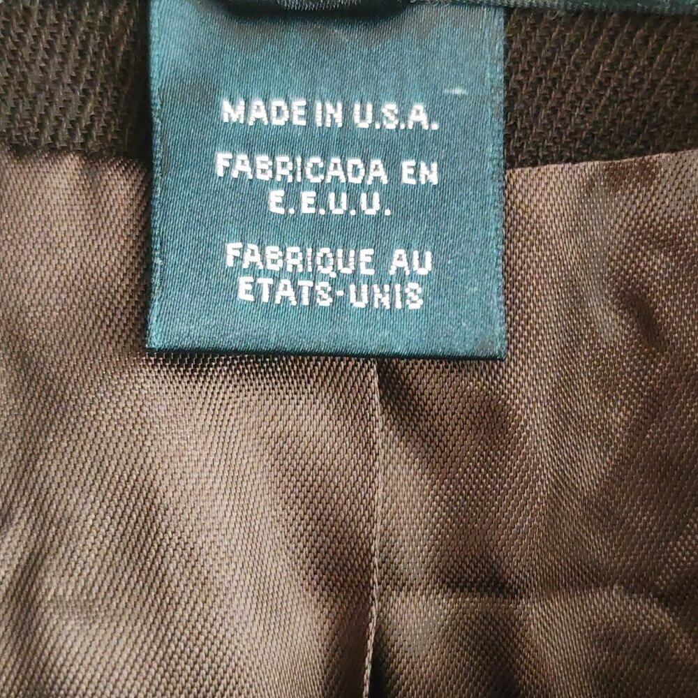 Lauren Ralph Lauren Blazer Womens 4 Olive Green Wool Military Utility Jacket USA - Picture 4 of 11